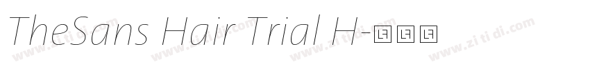 TheSans Hair Trial H字体转换